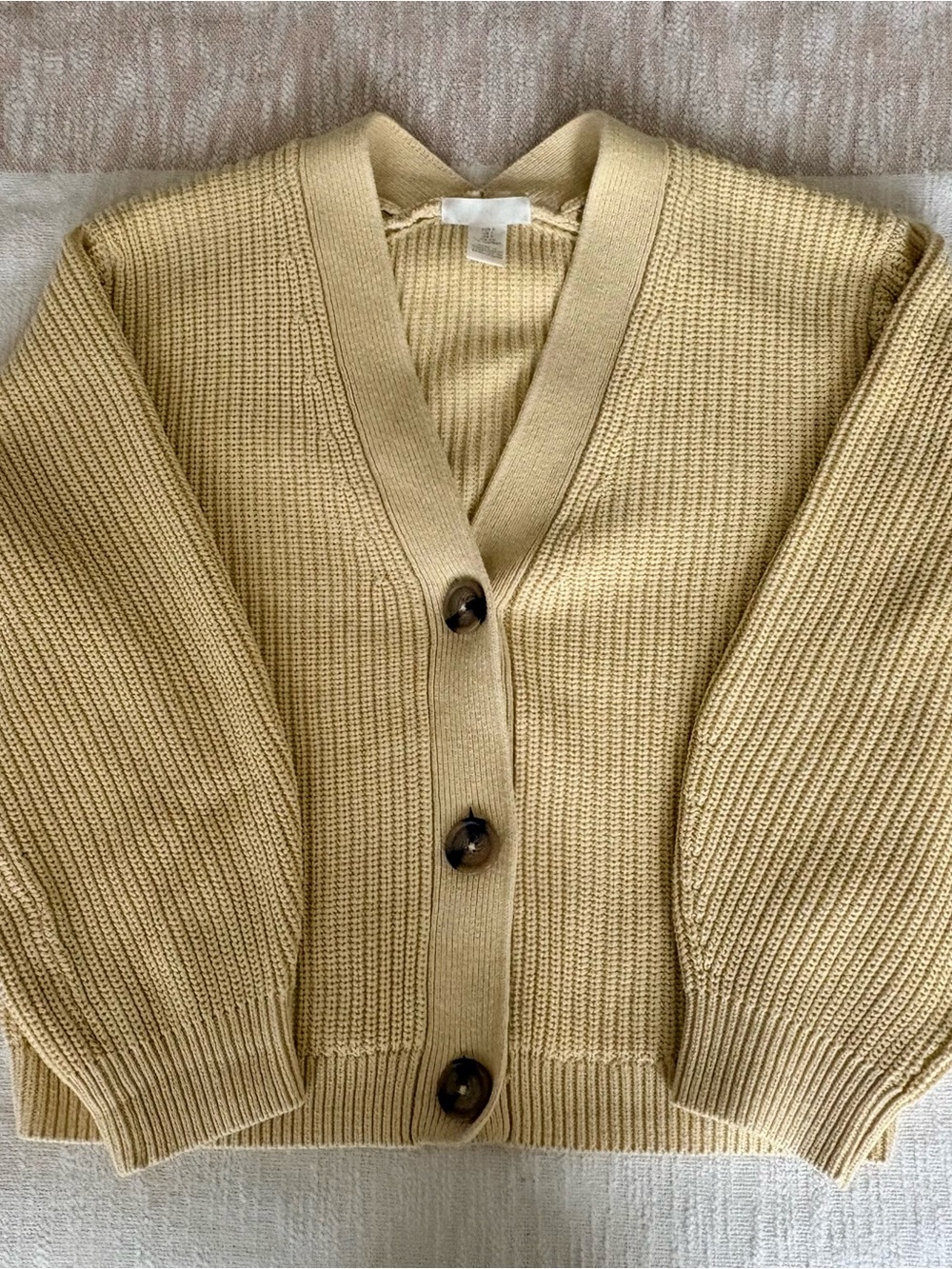 H&M butter yellow cardigan, sz. S